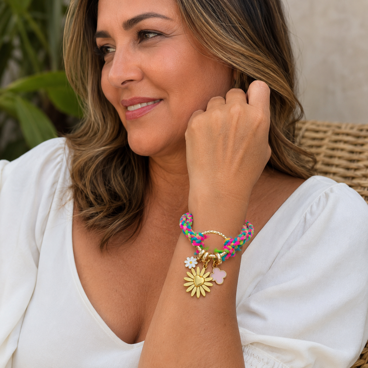 🌸 Pulsera Jardín Tropical